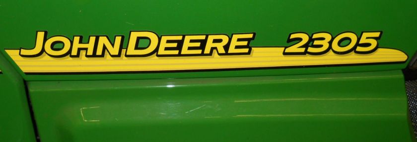 John Deere hood trim decal set for 2305 tractors LVU801815 LVU801816 