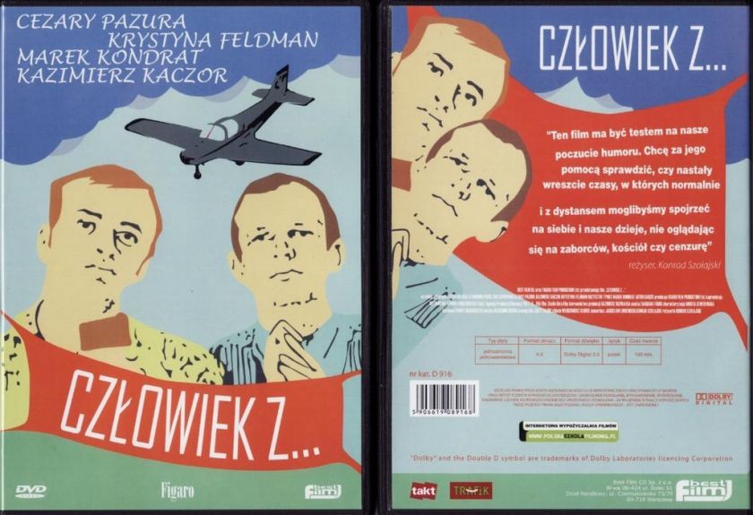 Czlowiek z  (1993 DVD) Cezary Pazura POLSKI POLISH  