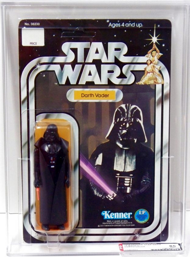 Star Wars Kenner Darth Vader 12 C Back AFA 85 Unpunched  