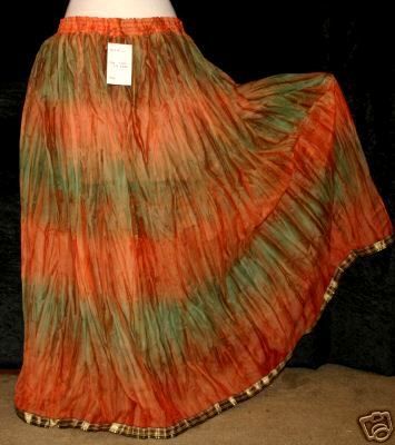   Hippie Dia De Los Muertos Gypsy Belly Dance Dancing Renaissance Skirt