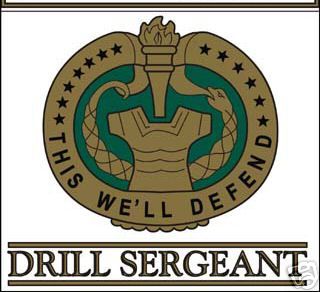 US ARMY DRILL SERGEANT DI CAR WINDOW PATCH DECAL  