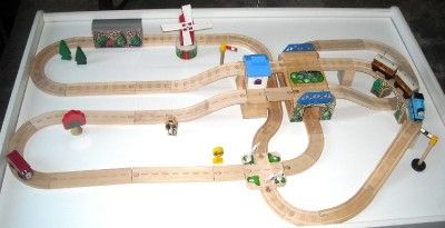 THOMAS THE TANK Engine Wooden Tracks Trains cars Hilltop Station Race 
