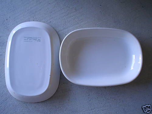 Lot of 2 Vintage Delta Airlines Corning Dishes LOOK  