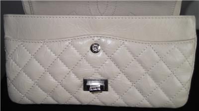   AUTHENTIC CHANEL MEDIUM CLASSIC RABAT FLAP PEWTER QUILTED LEATHER BAG