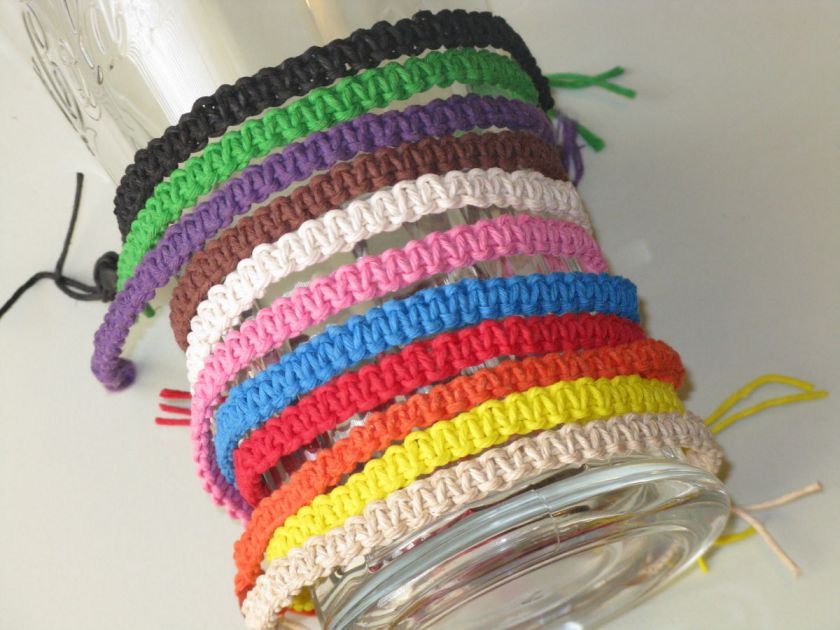 Hemp Friendship surfer Handmade bracelet or Anklet Size/Color 