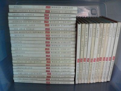 VINTAGE LOT of 36 LIFE WORLD LIBRARY BOOKS ATLAS 1960s  