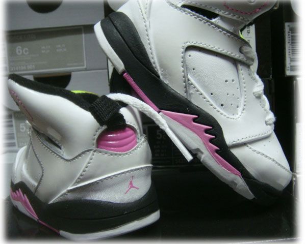 Nike Jordan Sixty White Pink Toddler Infants Shoes 6.5  