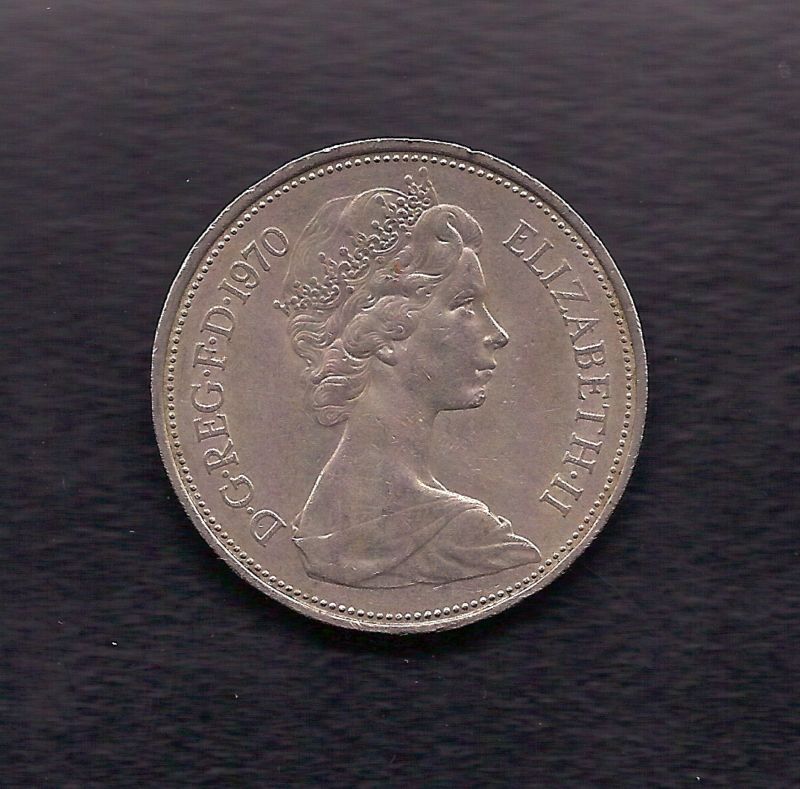 UK Great Britain 10 New Pence 1970 Coin KM # 912  