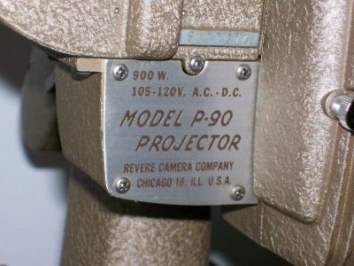 Vintage Revere Projector Model P 90 8 mm with Wooden Case  