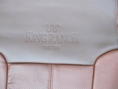 2011 Ford F250 Crew King Ranch leather seat covers  