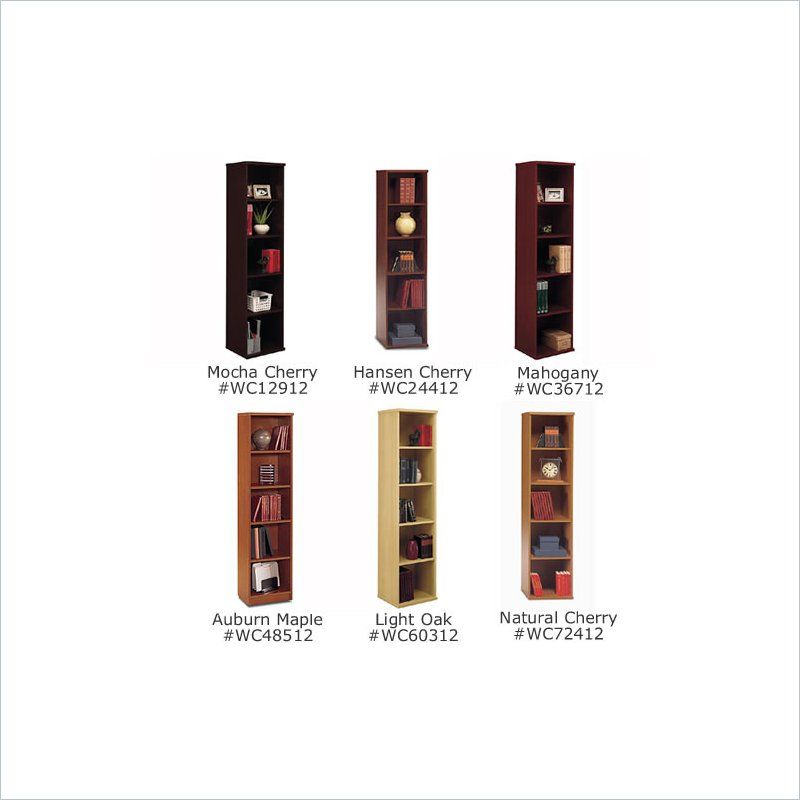   Furniture Mahogany Series C Open Single Bookcase 042976367121  