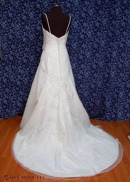 Mon Cheri 15261 Golden Ivory Tulle Wedding Dress 8 NWT  