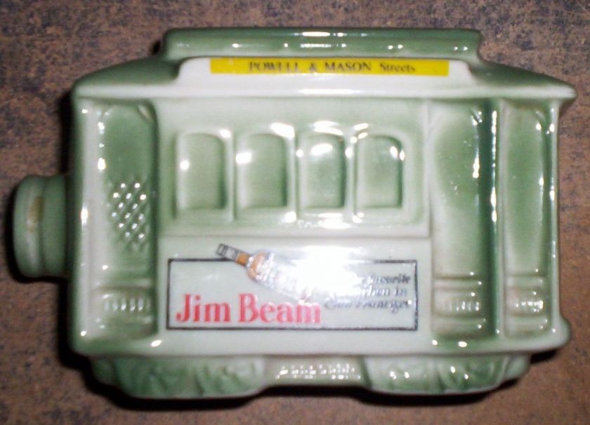 JIM BEAM SAN FRANCISCO CABLE CAR DECANTER   1968  