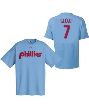 Ross Gload Philadelphia Phillies Player Shirt By Majestic