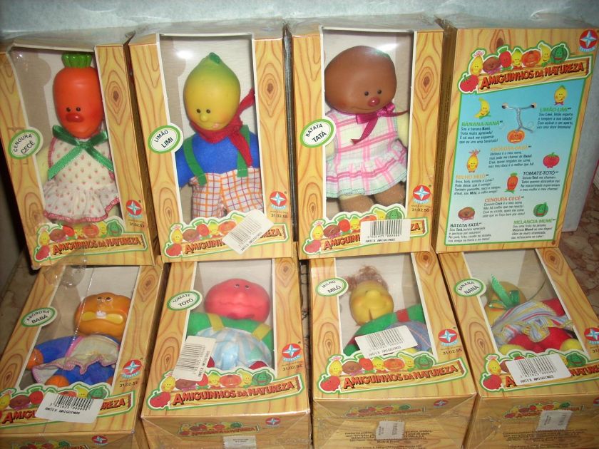 80S BRAZIL ESTRELA FRIENDLY NATURE ECOLOGICAL DOLLS LOT  